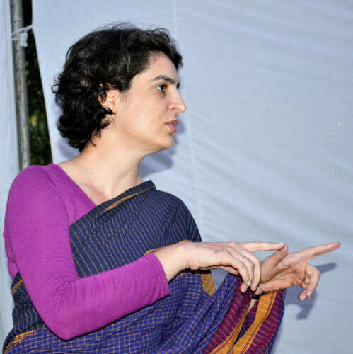 Priyanka on UP poll trail