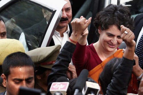 Priyanka on UP poll trail