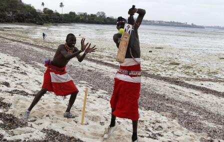 Warriors lay down spears, pick up bats