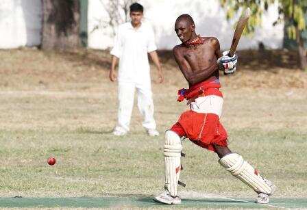 Warriors lay down spears, pick up bats