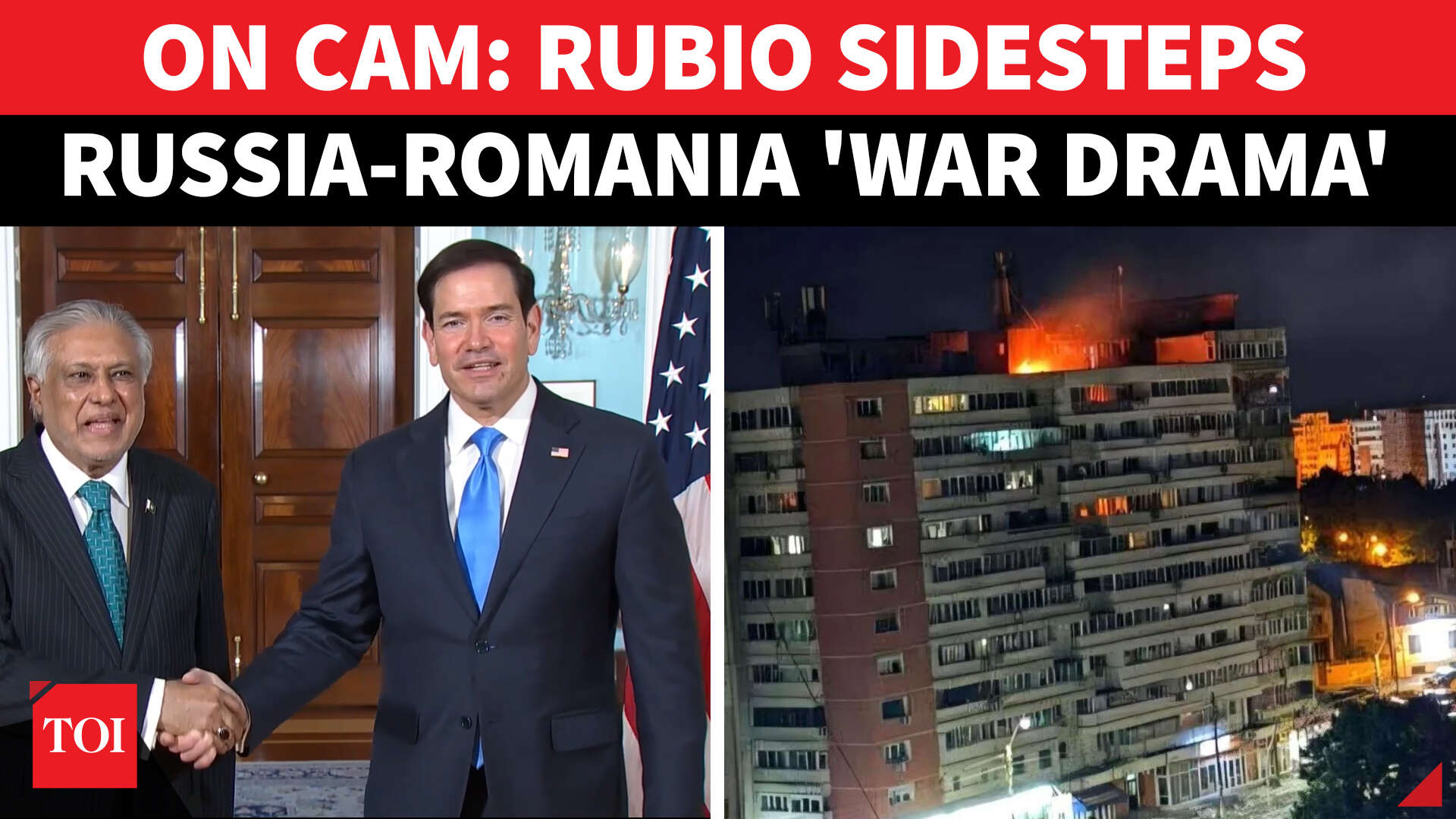 RAW VIDEO: Rubio&rsquo;s Awkward Silence As Drone Hits NATO Ally, Refuses To Blame Russia? | Watch