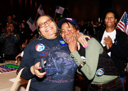 US celebrates Obama's win