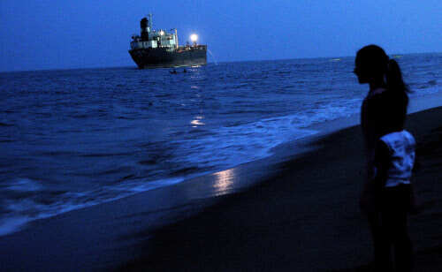 Grounded ship Pratibha Cauvery awaits salvage