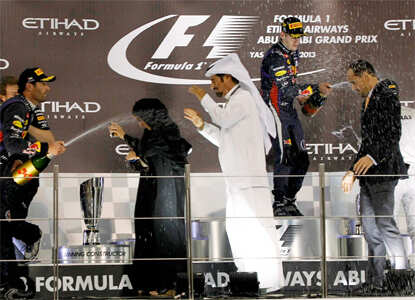 Sebastian Vettel wins Abu Dhabi Grand Prix