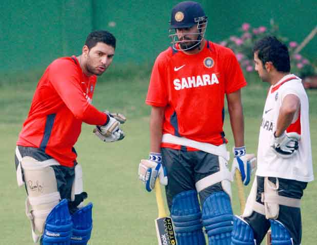 Indian team's practice session