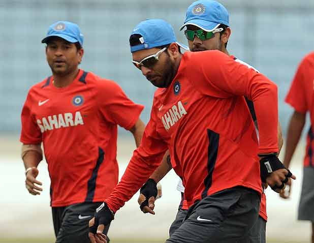 Indian team's practice session