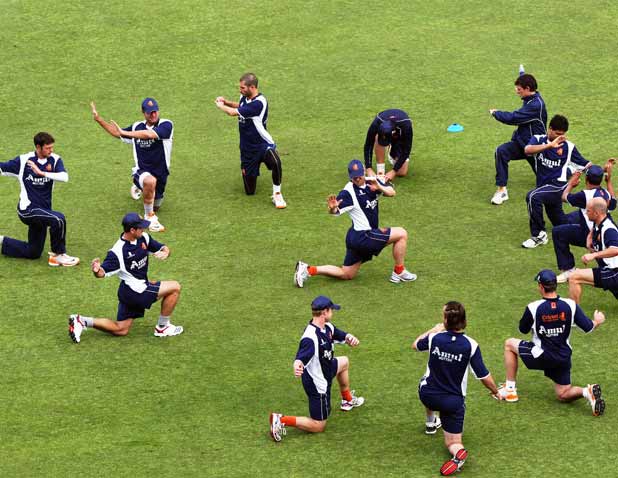 South Africa-Netherlands practice session