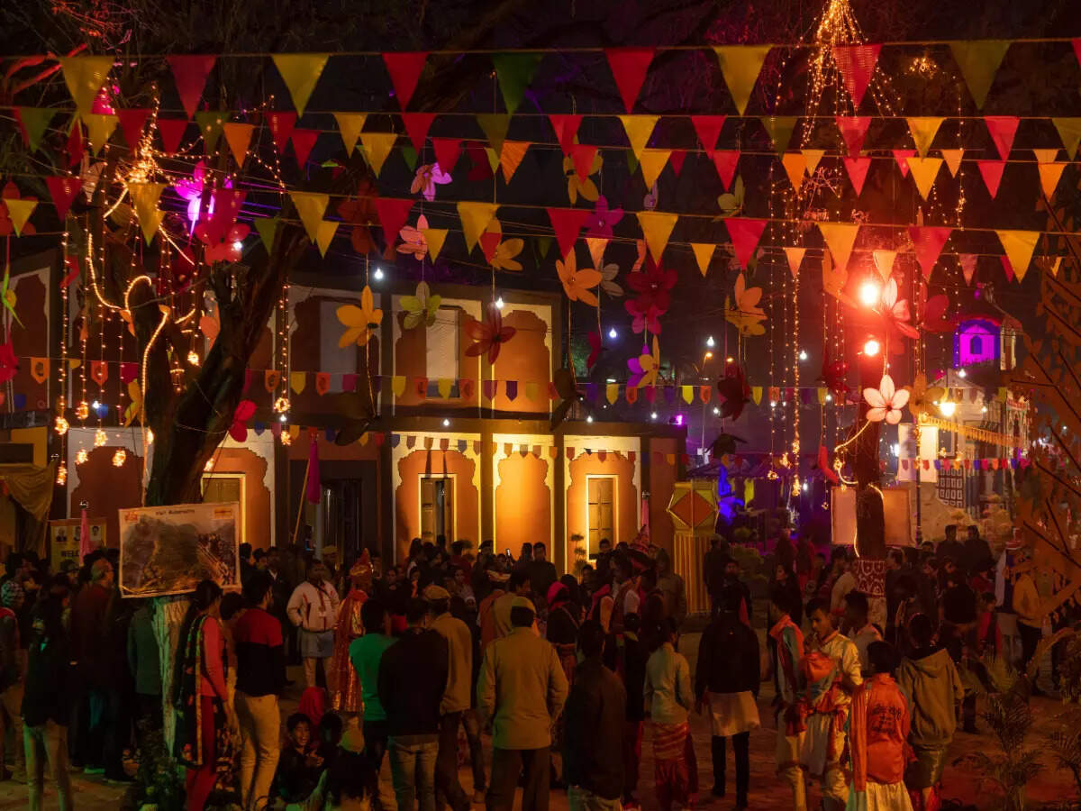 Evening scene at Surajkund Mela