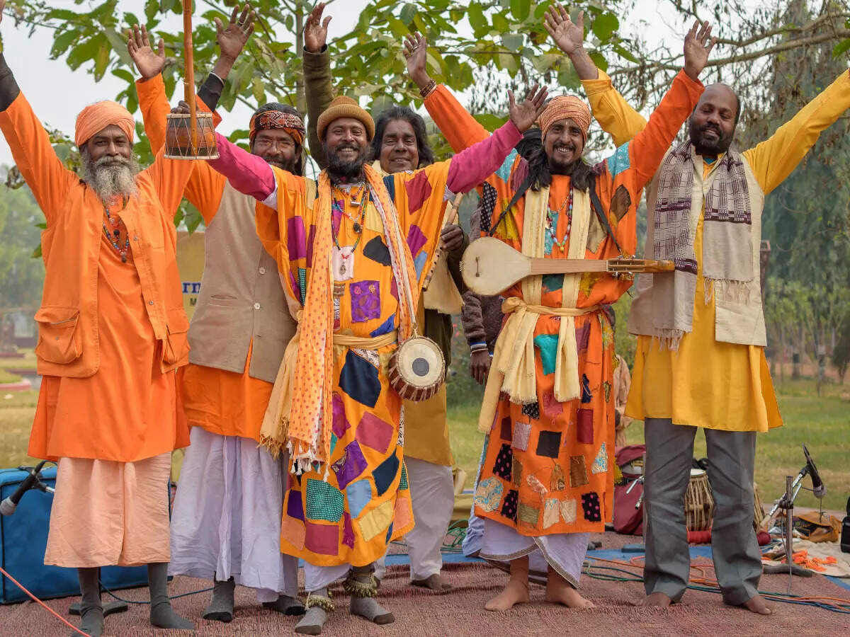 Baul singers in Bolpur