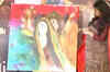 Vidya Balan gets a Trishakti painting as a gift