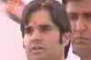 Varun files nomination, addresses rally