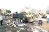 Tanks at Egypt government offices, pyramids closed