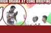 Man attempts to throw shoe at Cong general secretary