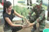 Katrina Kaif joins plantation drive at LoC