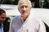Salman Khurshid shown black flags
