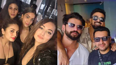Did Sonakshi Sinha and Zaheer Iqbal celebrate their Bachelorette and Bachelor's party ahead of their wedding? PICS go VIRAL